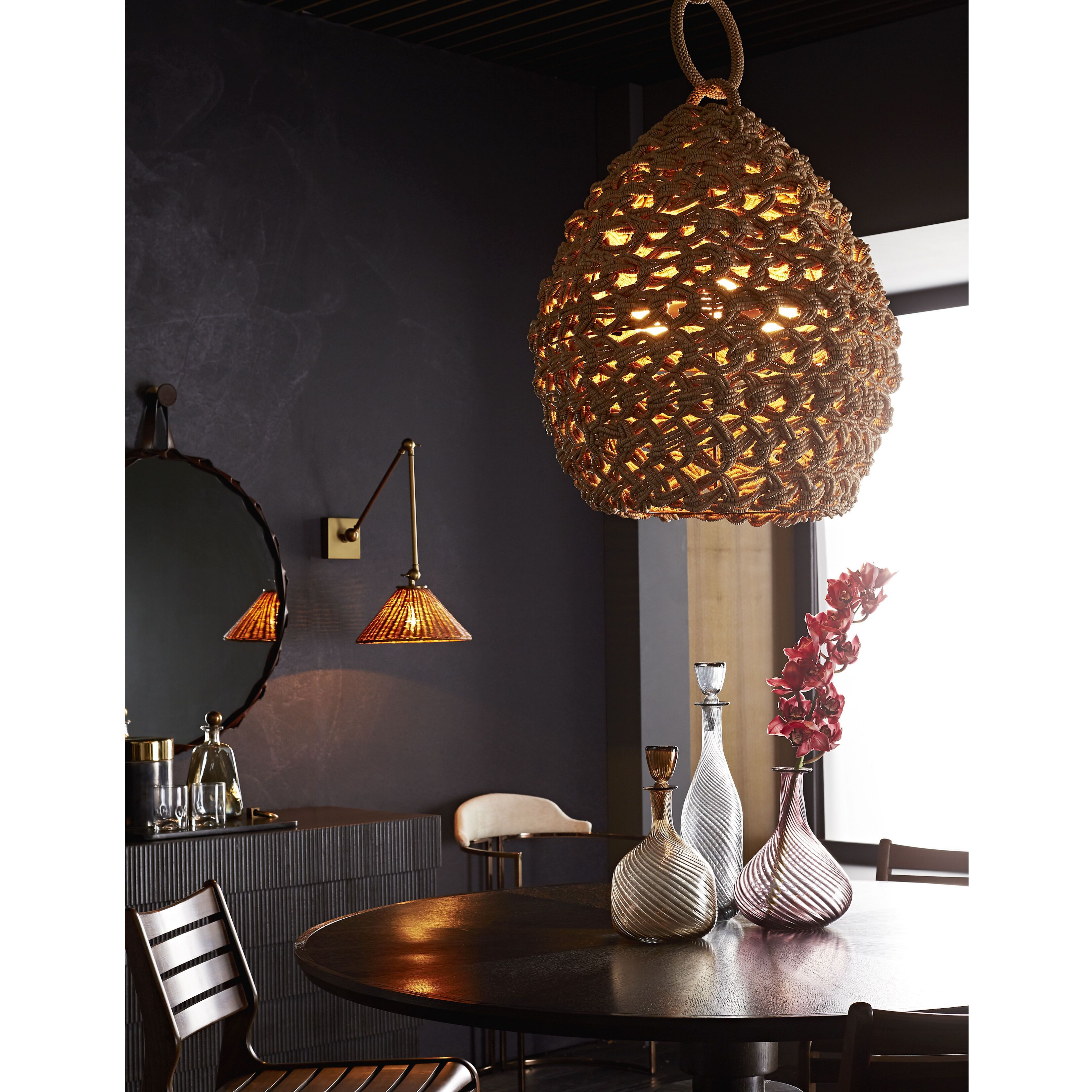 Padma Sconce Wall Light, Round